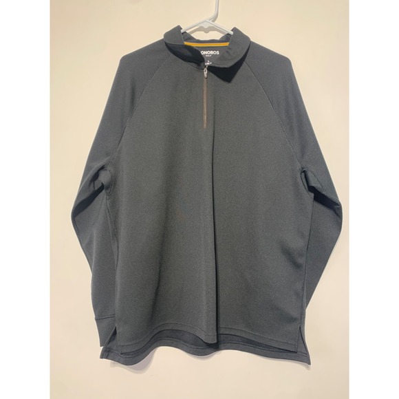 Bonobos Other - Bonobos Mens Size L Black Slim Fit Golf Long Sleeve 1/4 Zip Pullover Jacket
